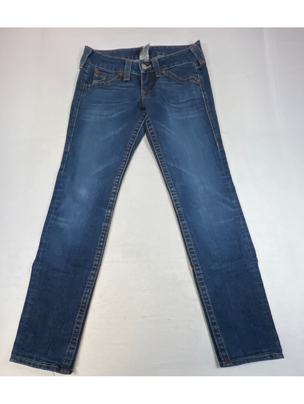 True Religion World Tour Julie Section Womens 27 Blue Denim Jeans USA
